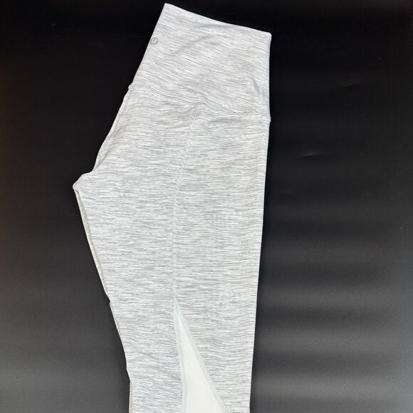 Lululemon Train Times 7/8 Pant Space Ice Grey Alpine White Size 8 - Picture 7 of 11